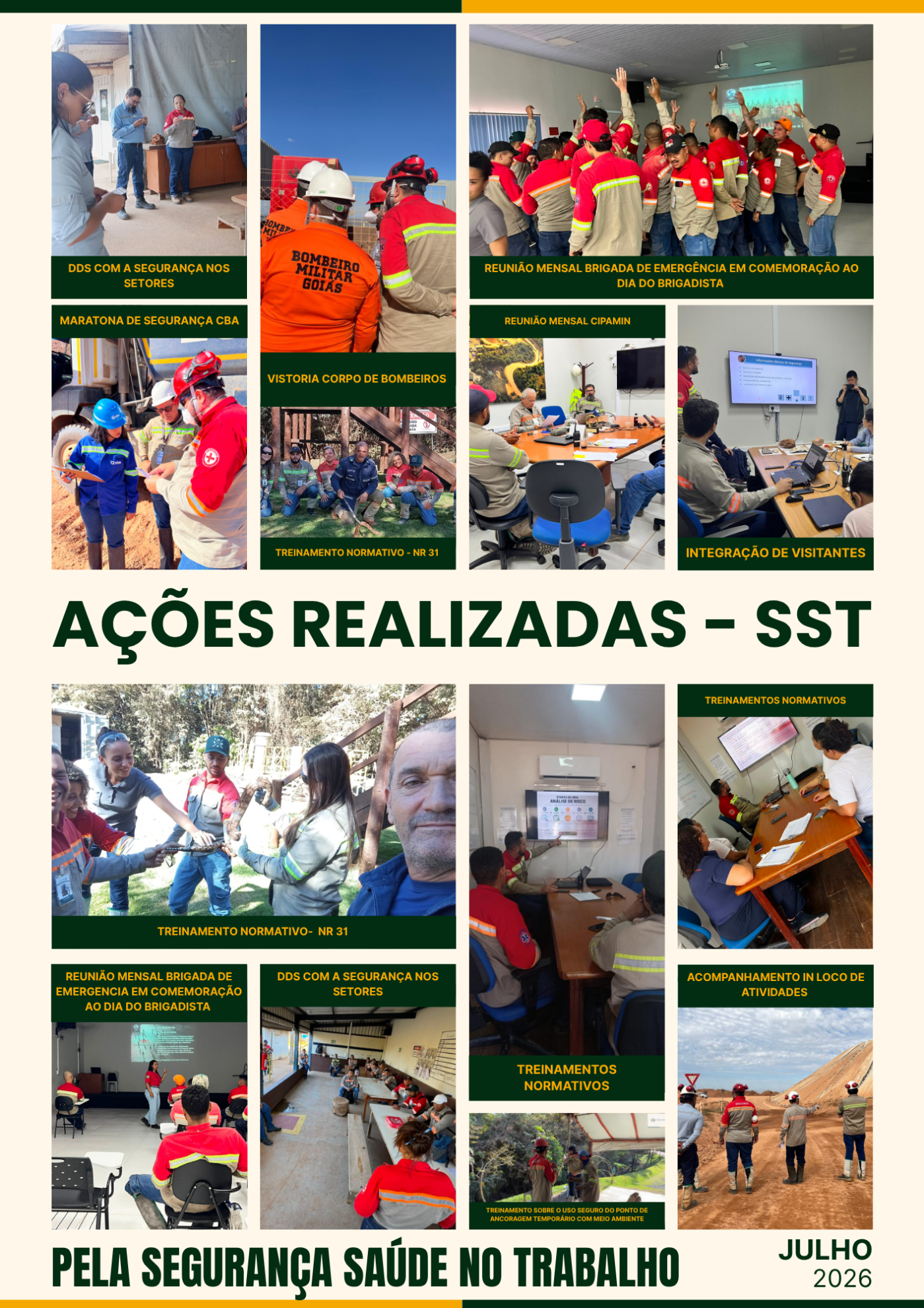 SST realiza ações que fortalecem a cultura de segurança durante o mês de julho